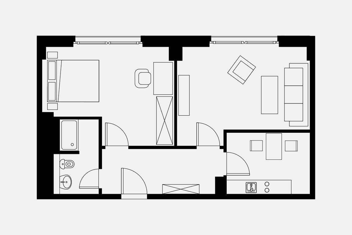 Floorplan One Bedroom