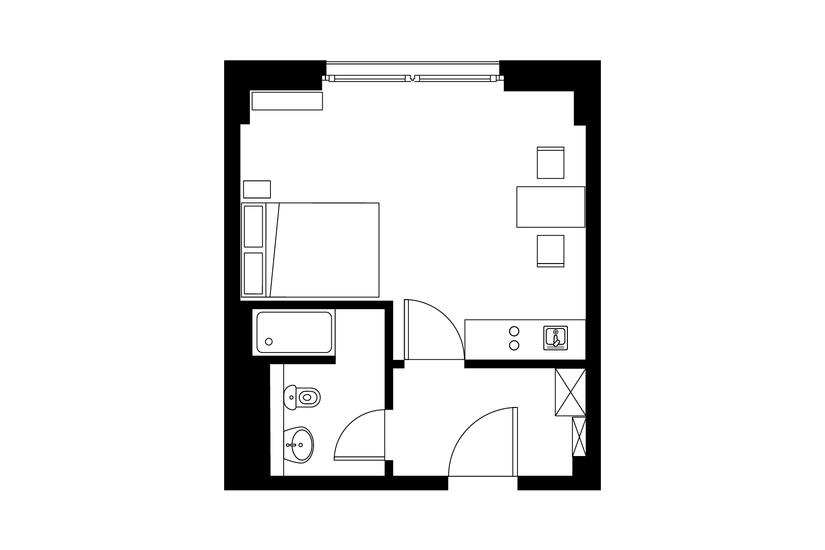 Mesa Escritório em L 2 Gav 136x143cm Linea 30 Preto